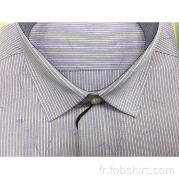 Chemise business teinte en fil sur mesure